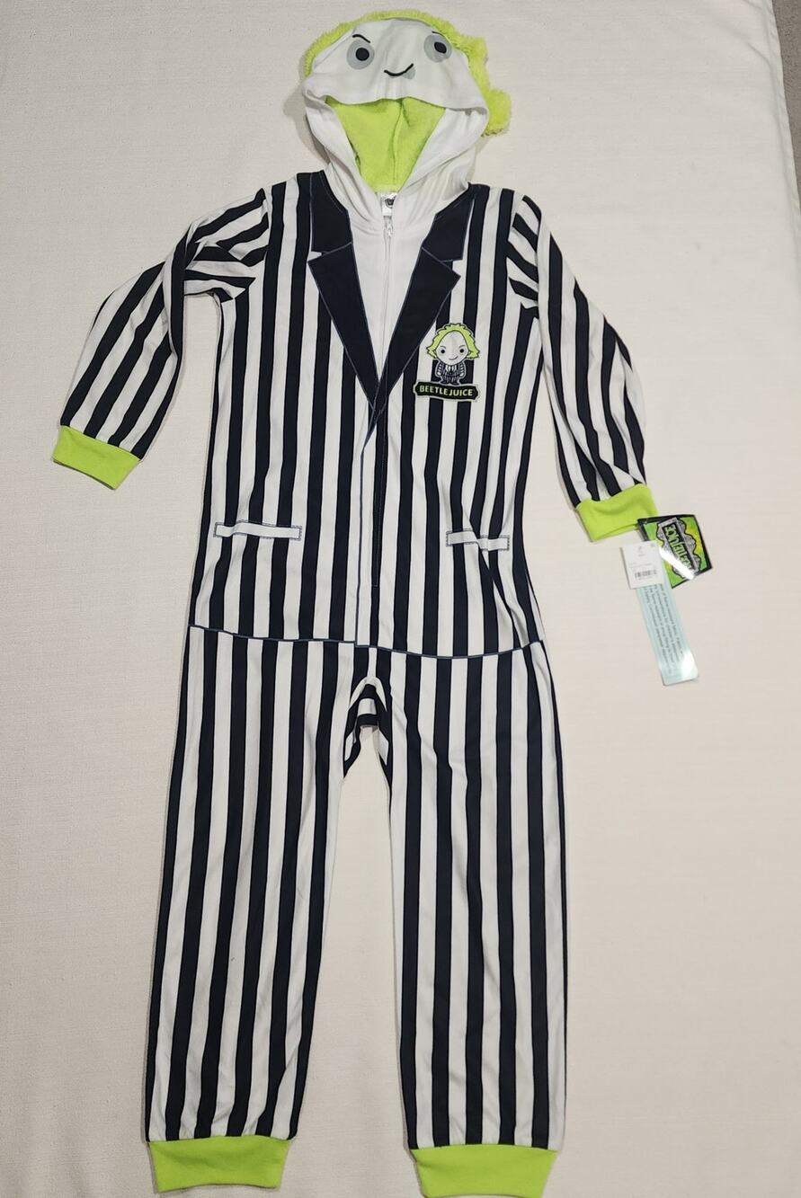 Beetlejuice union suit size medium kids